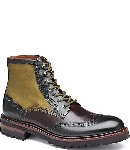 Johnston & Murphy Collection Men's Dudley Lug Plain Toe Boots