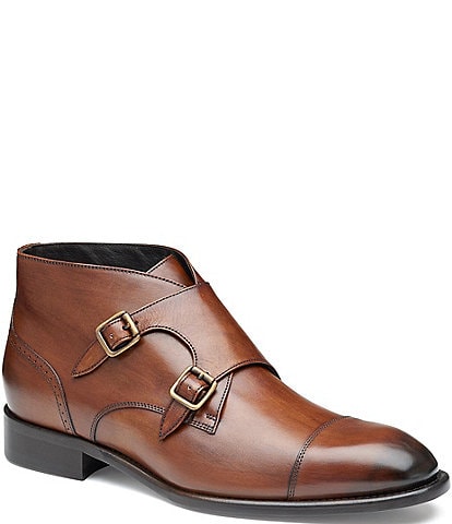 Johnston & Murphy Collection Men's Ellsworth Double Buckle Boots