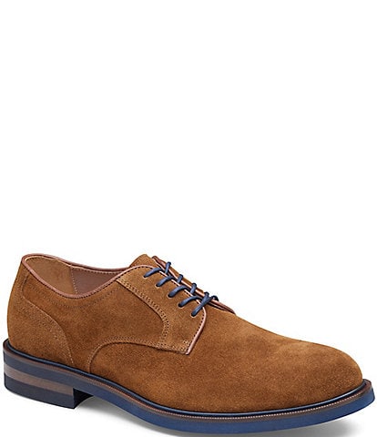 Johnston & Murphy Collection Men's Hartley Plain Toe Suede Oxfords