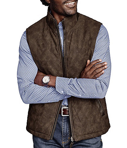 Johnston & Murphy Diamond-Quilted Reversible Vest
