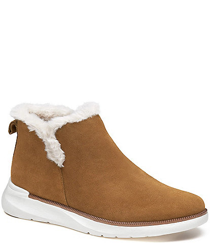 Johnston & Murphy Emery Waterproof Suede Sneaker Booties