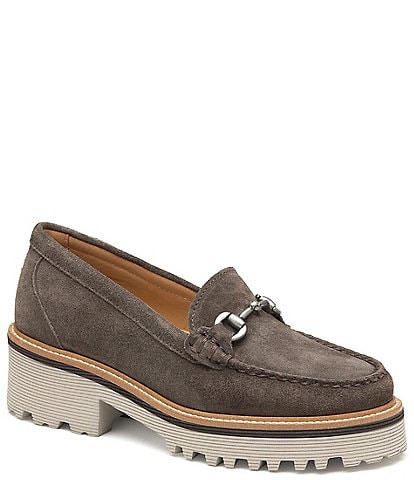 Johnston & Murphy Emmalynn Suede Bit Loafers