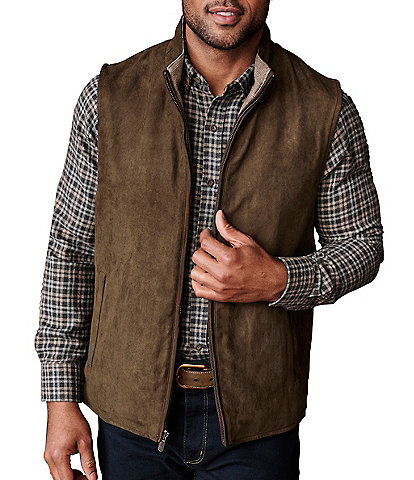 Johnston & Murphy Faux-Suede Reversible Vest