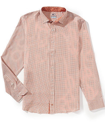 Johnston & Murphy Gameday XC4 Gingham Long Sleeve Woven Shirt