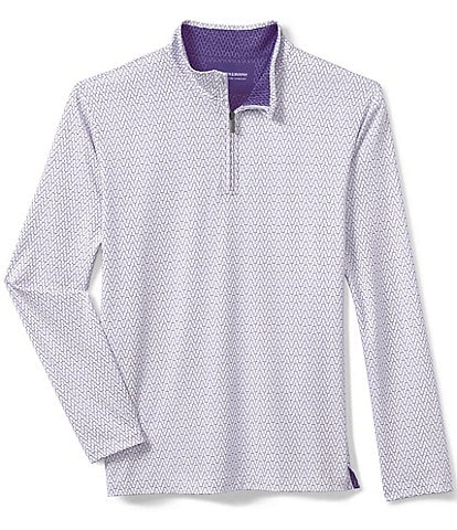 Johnston & Murphy Gameday XC4 Goal Post Print Quarter-Zip Pullover
