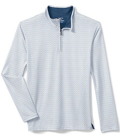 Johnston & Murphy Gameday XC4 Goal Post Print Quarter-Zip Pullover