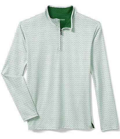 Johnston & Murphy Gameday XC4 Goal Post Print Quarter-Zip Pullover