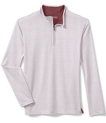 Johnston & Murphy Gameday XC4 Goal Post Print Quarter-Zip Pullover