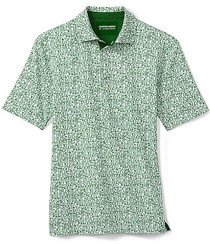Johnston & Murphy Gameday XC4 Multi Sport Print Short Sleeve Polo Shirt