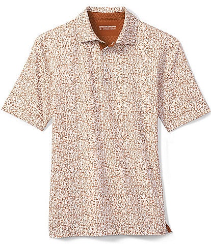 Johnston & Murphy Gameday XC4 Multi Sport Print Short Sleeve Polo Shirt