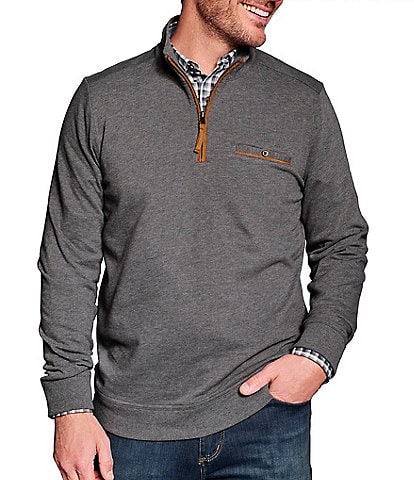 Johnston & Murphy Knit Quarter-Zip Pullover