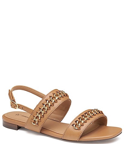 Johnston & Murphy Lilly Chain Leather Sandals