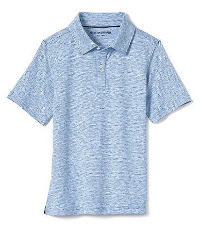 Johnston & Murphy Little/Big Boys 4-16 Short Sleeve Micro Stripe Polo Shirt