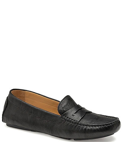 Johnston & Murphy Maggie Leather Driving Penny Loafers