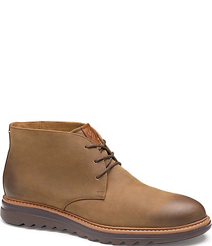 Johnston & Murphy Men's Braxton Oiled Leather Chukka Boots