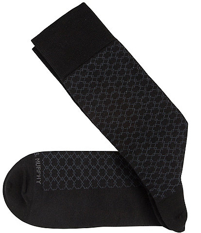 Johnston & Murphy Men's Diamond Links Dress Socks