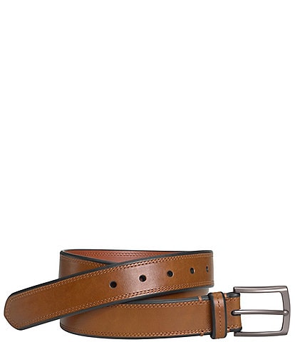 Johnston & Murphy Men's Double Stitch Casual Belt