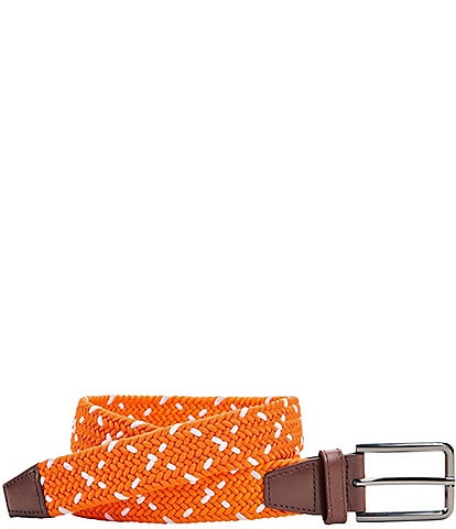 Johnston & Murphy Men's Game Day Woven Stretch Knit Belt