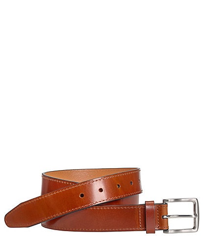 Johnston & Murphy Men's Glazed Leather Belt