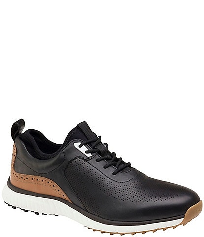 Cole Haan Men's ØriginalGrand Waterproof Leather Check Golf Shoes