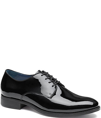 Johnston & Murphy Men's Lewis Patent Leather Plain Toe Oxfords