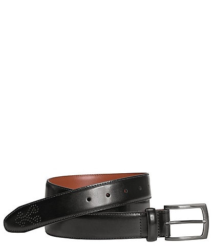 Johnston & Murphy Men's Perforated Leather Dress Belt