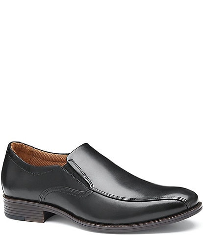 Johnston & Murphy Men's Reeve Leather Bike Toe Venetian Loafers