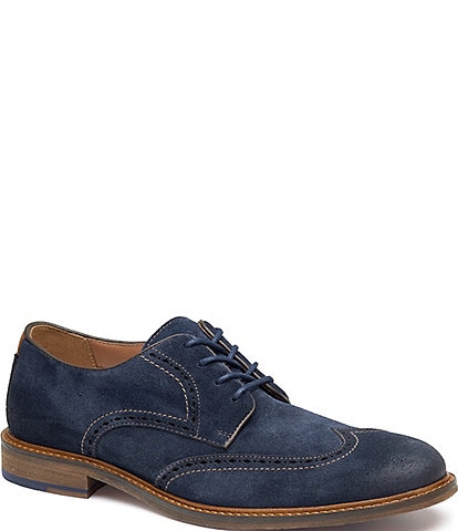 Johnston & Murphy Men's Ripley Suede Wingtip Oxfords