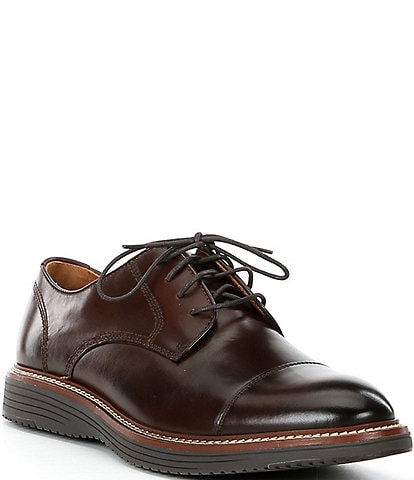 Johnston & Murphy Men's Upton Cap Toe Leather Oxfords