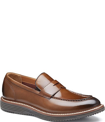 Johnston & Murphy Men's Upton Oiled Leather Penny Loafers