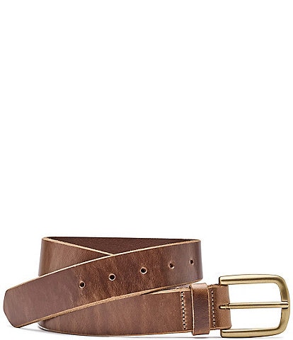 Johnston & Murphy Men's Weathered Raw Edge Belt