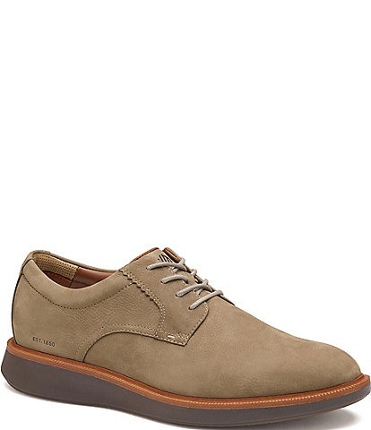 Johnston & Murphy Men's XC+Parker Waterproof Nubuck Plain Toe Oxfords