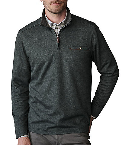 Johnston & Murphy Merritt Quarter Zip Wool Blend Pullover