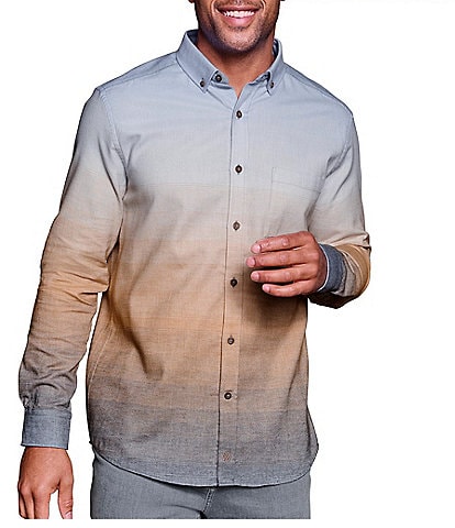 Johnston & Murphy Ombre Brushed Long Sleeve Woven Shirt