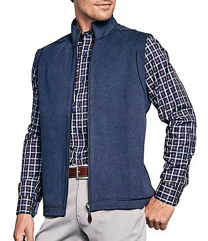 Johnston & Murphy Reversible Solid Full-Zip Vest