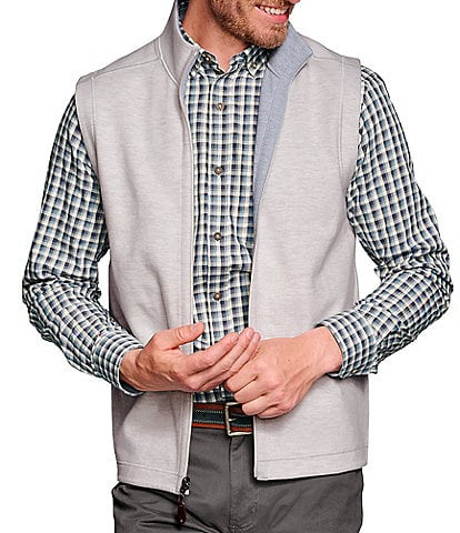 Johnston & Murphy Reversible Solid Full-Zip Vest