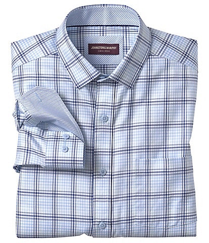 Johnston & Murphy Shadow Grid Long Sleeve Woven Shirt