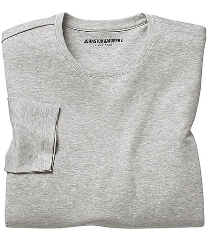 Johnston & Murphy Solid Long Sleeve T-Shirt