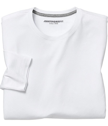 Johnston & Murphy Solid Long Sleeve T-Shirt
