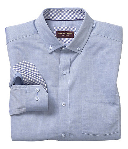 Johnston & Murphy Solid Recycled Material Woven Shirt