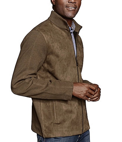 Johnston & Murphy Suede Full Zip Jacket