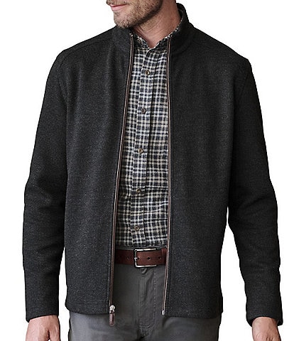 Johnston & Murphy Textured Full-Zip Jacket