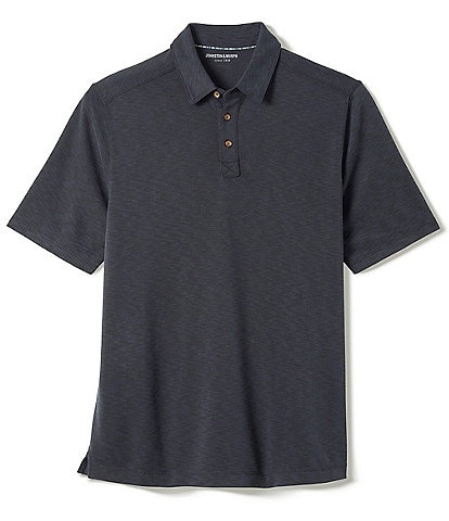 Johnston & Murphy Vintage Slub Short Sleeve Polo Shirt
