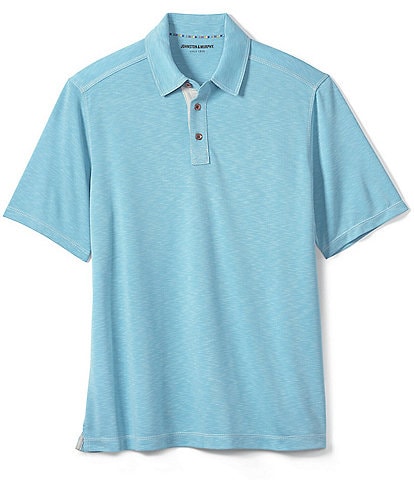 Johnston & Murphy Vintage Slub Short Sleeve Polo Shirt