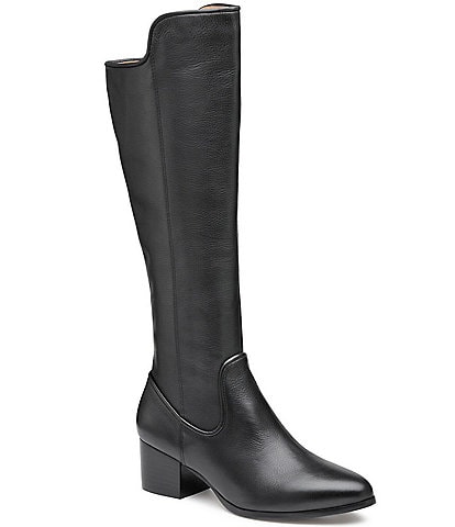 Johnston & Murphy Trista Water-Resistant Leather Tall Boots