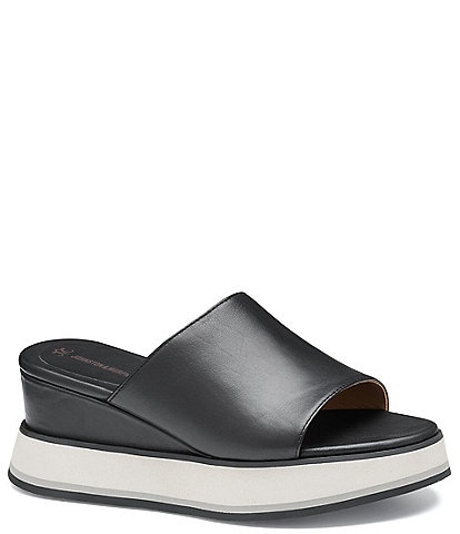 Johnston & Murphy Women's Colleen Platform Wedge Slides