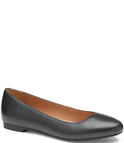 Johnston & Murphy Women's Delanie Leather Ballet Flats