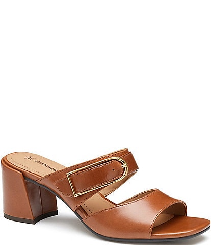 Johnston & Murphy Women's Everly Buckle Slides