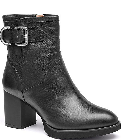 Johnston & Murphy Women's Izzie Waterproof Leather Buckle Booties