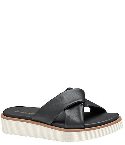 Johnston & Murphy Women's Mitzi Knotted Platform Slides